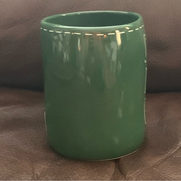 Rae Dunn SANTA DEFINE GOOD White Stitch Christmas Mug - Picture 5 of 7